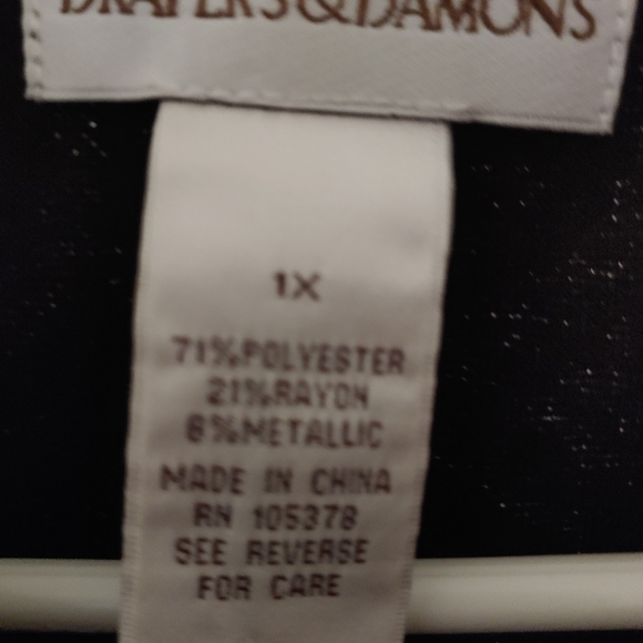 Drapers&Damons black and silver 3/4 length jacket - Picture 4 of 4